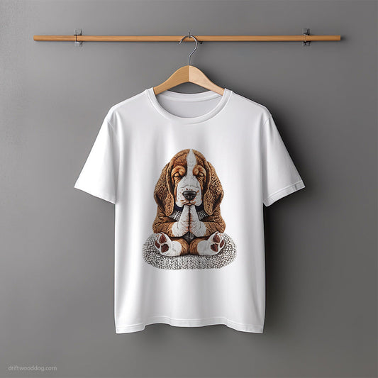 Meditative Beagle Yoga T-Shirt – Unisex Tee for Dog Lovers