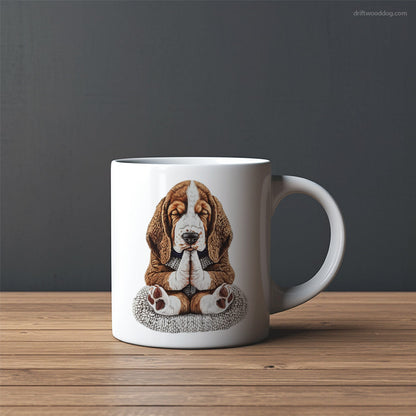 Meditative Beagle Yoga Mug – Custom Dog Mugs | Personalized Pet Mugs