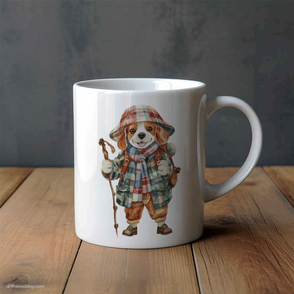 Beagle Ready for the Hiking Mug – Unique Dog Cups | Dog-Themed Mugs