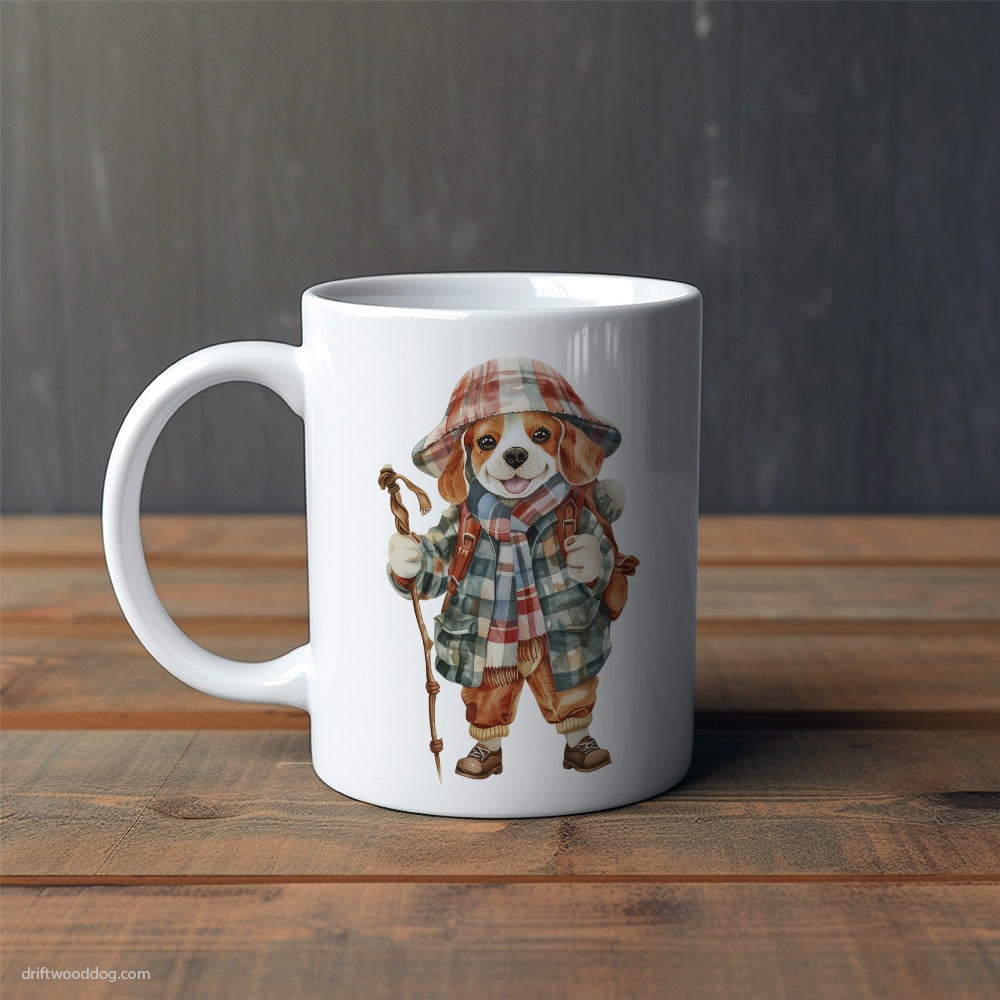 Beagle Ready for the Hiking Mug – Cute Dog-Themed Mugs | Perfect Gifts for Dog Lovers