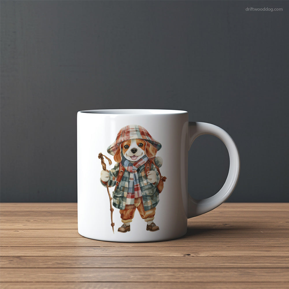 Beagle Ready for the Hiking Mug – Custom Dog Mugs | Personalized Pet Mugs