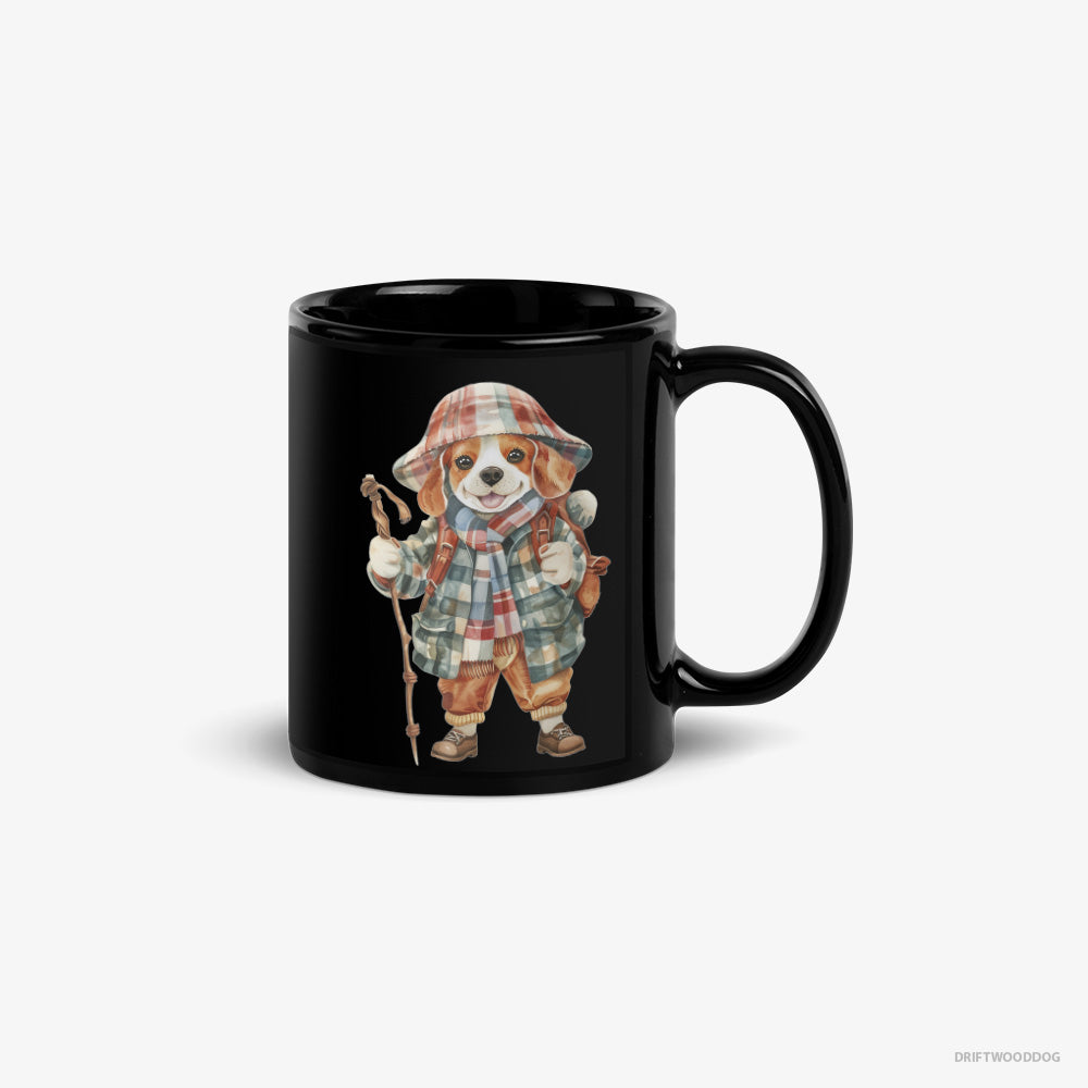 Beagle Ready for the Hiking – Mug Black – Classic