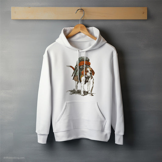 Happy Beagle Hiking Hoodie – Unisex Hoodie for Dog Lovers