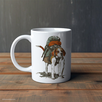 Happy Beagle Hiking Mug – Cute Dog-Themed Mugs | Perfect Gifts for Dog Lovers