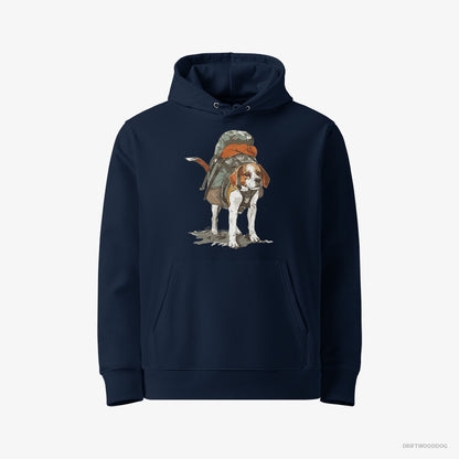 Beagle Hiking Navy Hoodie