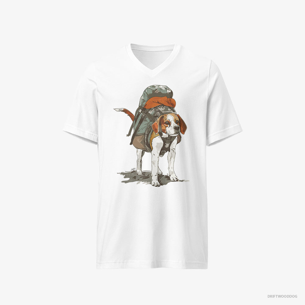 Beagle Hiking V-Neck T-Shirt