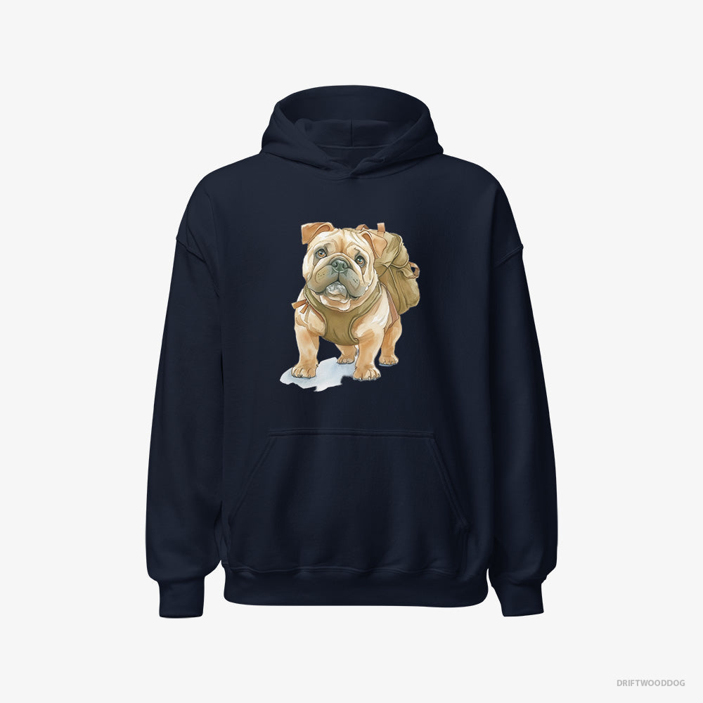 Bulldog Ready for Hiking Classic Hoodie