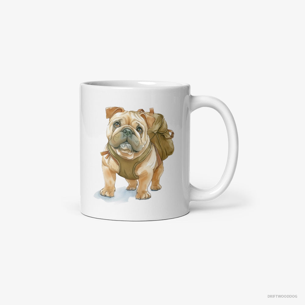 Bulldog Ready for Hiking Classic Mug