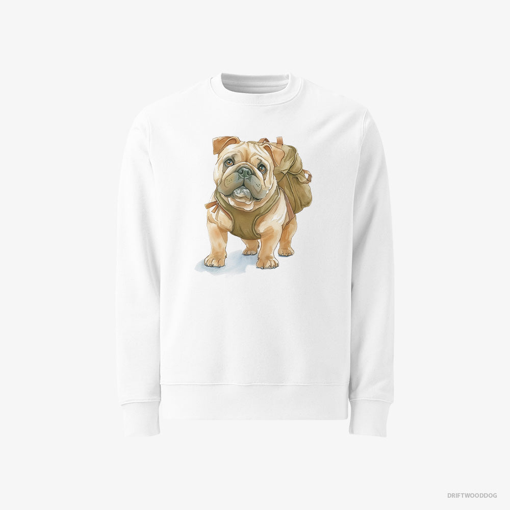 Bulldog Ready for Hiking Classic Sweatshirt