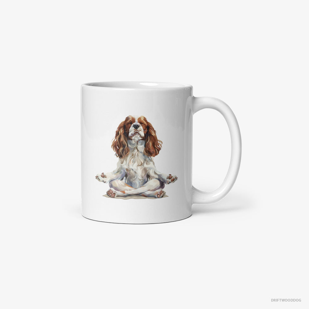 Cavalier King Charles Spaniel Doing Yoga Classic Mug