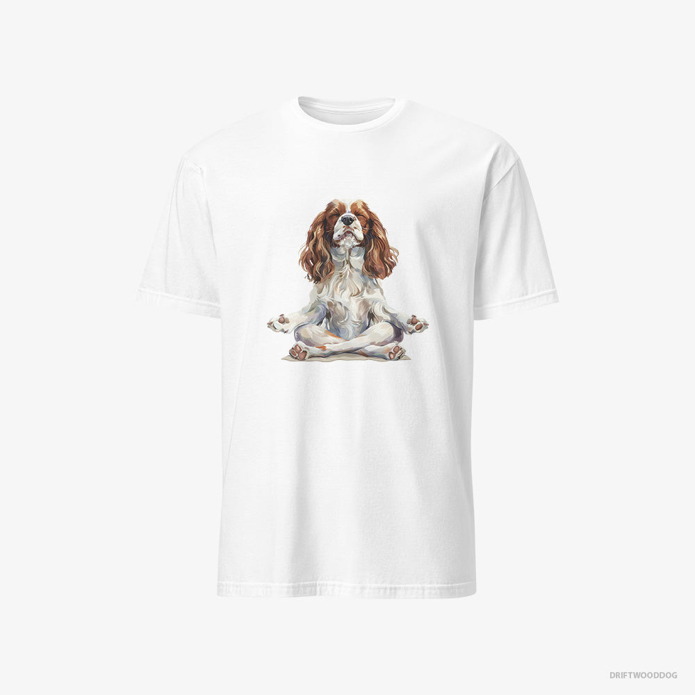 CKC Spaniel Doing Yoga – Women's T-Shirt White – Classic