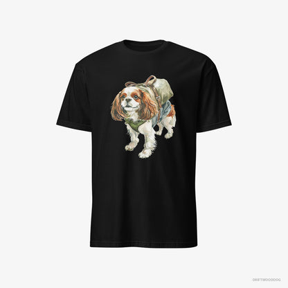 Cavalier King Charles Spaniel Hiking Black T-Shirt