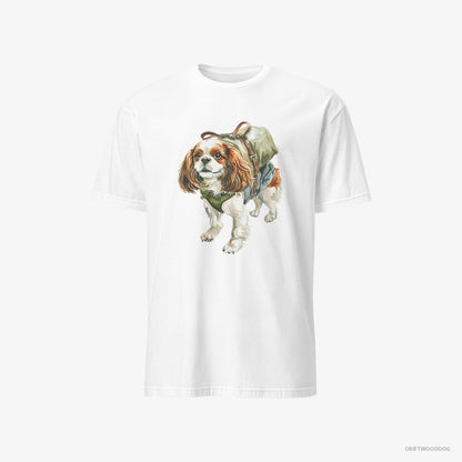 Cavalier King Charles Spaniel Hiking White T-Shirt