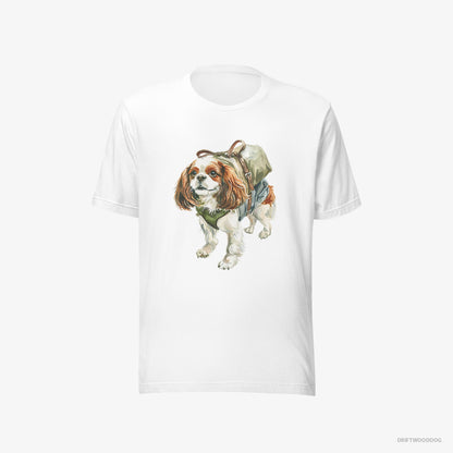 Cavalier King Charles Spaniel Hiking White T-Shirt