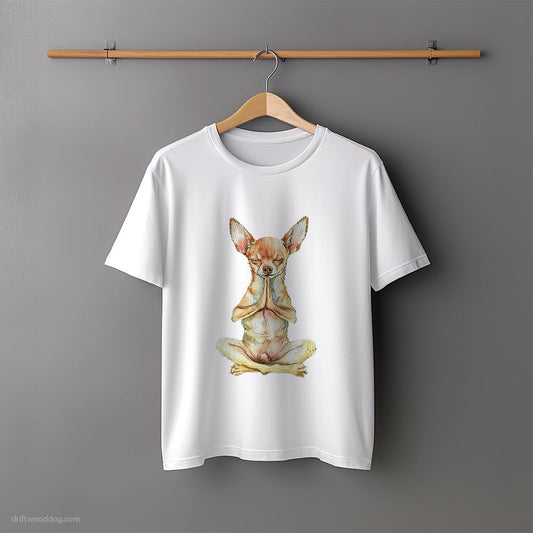 Chihuahua Doing Yoga T-Shirt – Unisex Tee for Dog Lovers