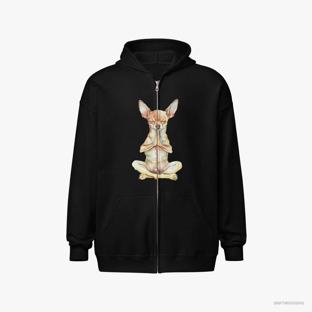 Chihuahua Doing Yoga Full-Zip Hoodie