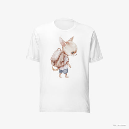 Chihuahua Rambling with a Rucksack White T-Shirt