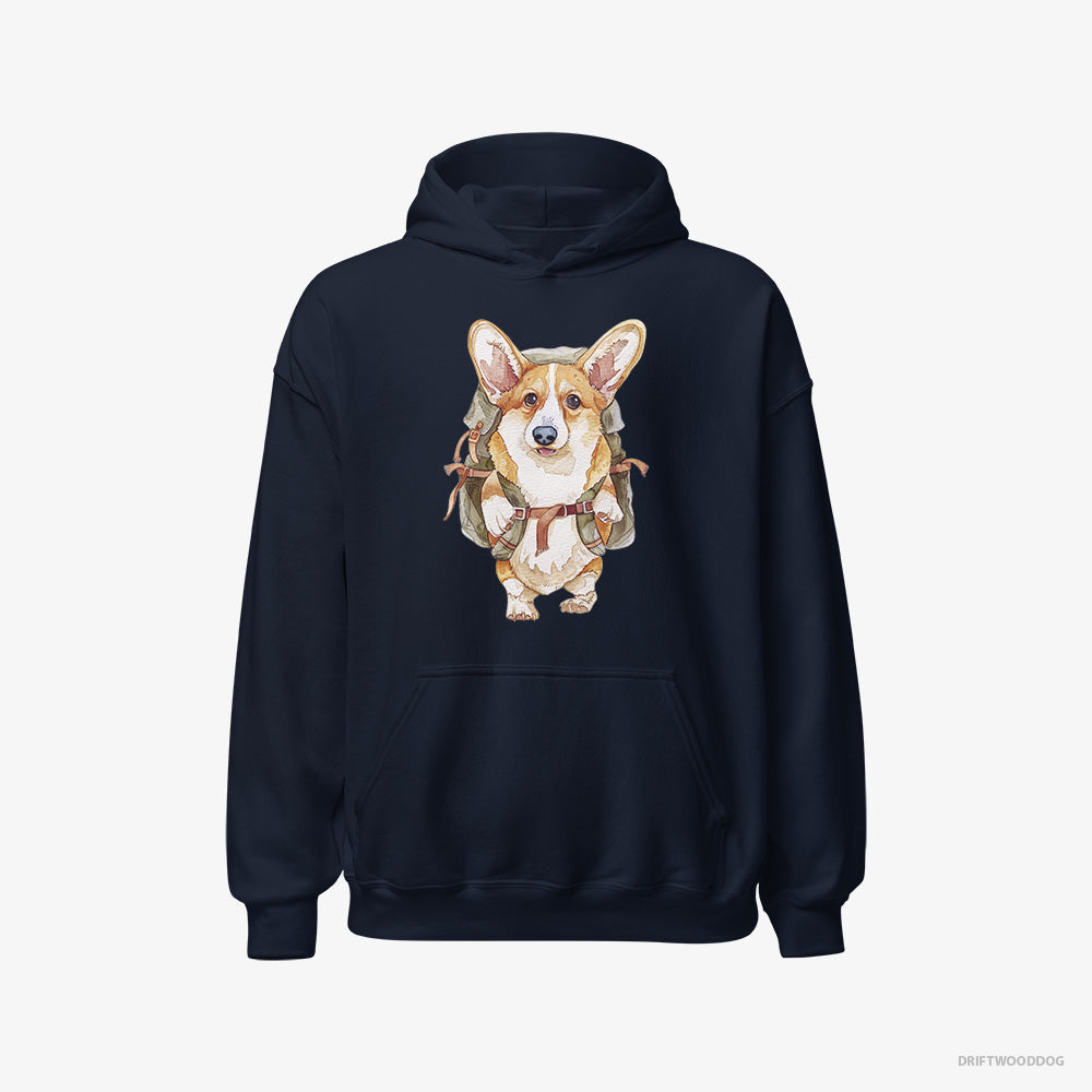 Corgi with a Backpack Classic Hoodie