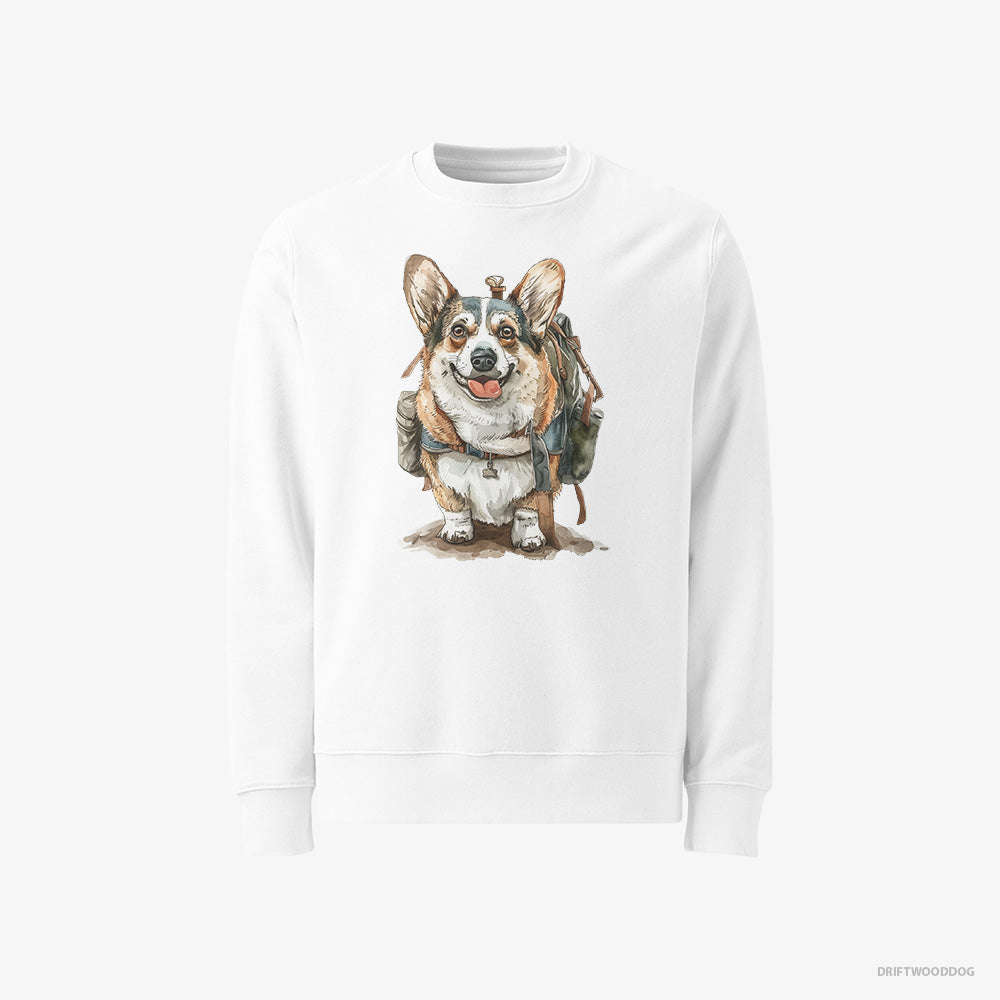 Corgi Ready for Hiking Classic Sweatshirt