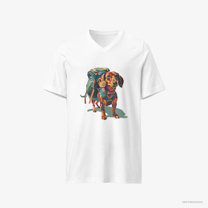 Dachshund Ready for Hiking White T-Shirt