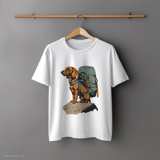 Dachshund Backpacking Expedition T-Shirt – Unisex Tee for Dog Lovers