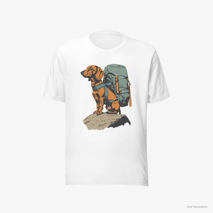 Dachshund Backpacking Expedition White T-Shirt