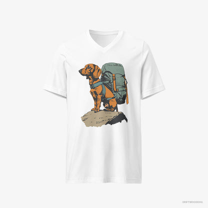 Dachshund Backpacking Expedition White T-Shirt