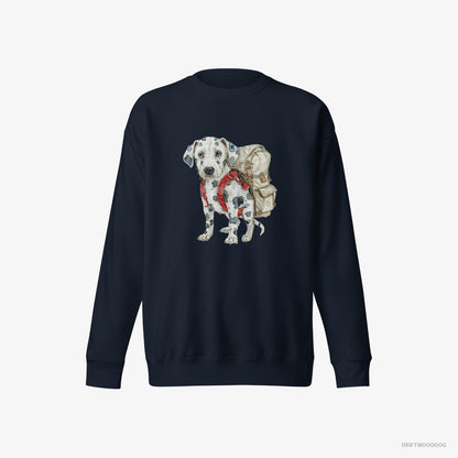 Dalmatian Hiking Navy Sweatshirt