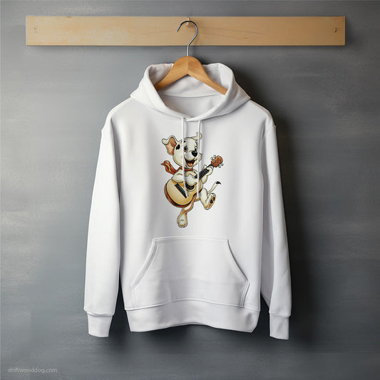 Dalmatian Playing Guitar Hoodie – Unisex Hoodie for Dog Lovers