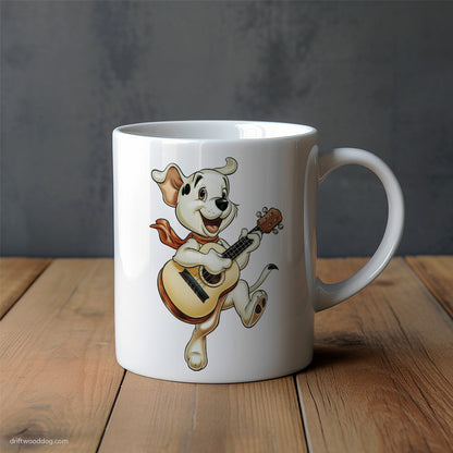 Dalmatian Playing Guitar Mug – Unique Dog Cups | Dog-Themed Mugs