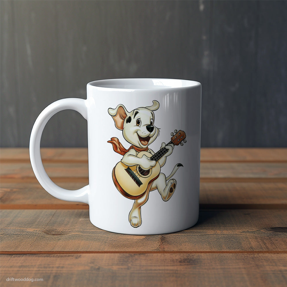 Dalmatian Playing Guitar Mug – Cute Dog-Themed Mugs | Perfect Gifts for Dog Lovers