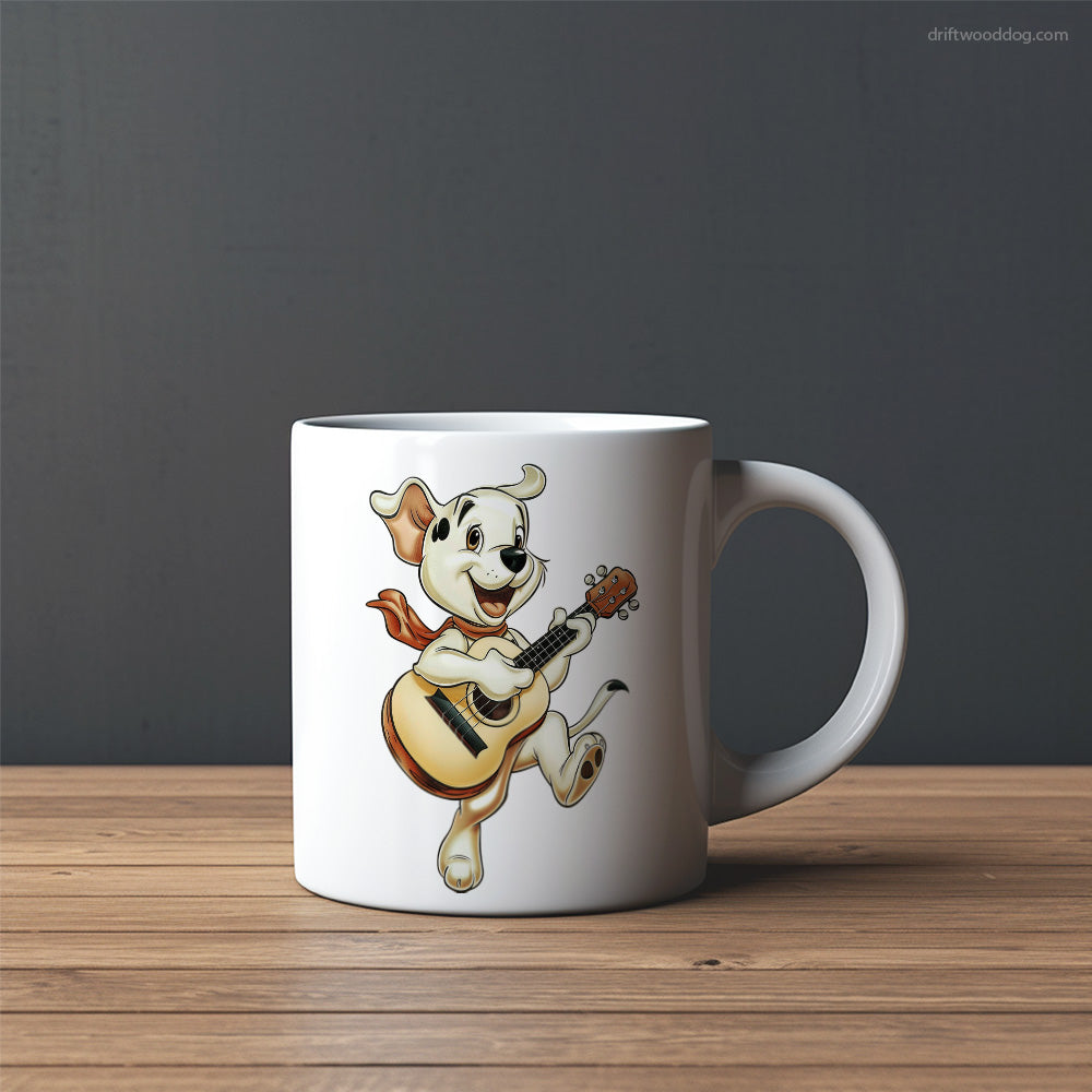 Dalmatian Playing Guitar Mug – Custom Dog Mugs | Personalized Pet Mugs