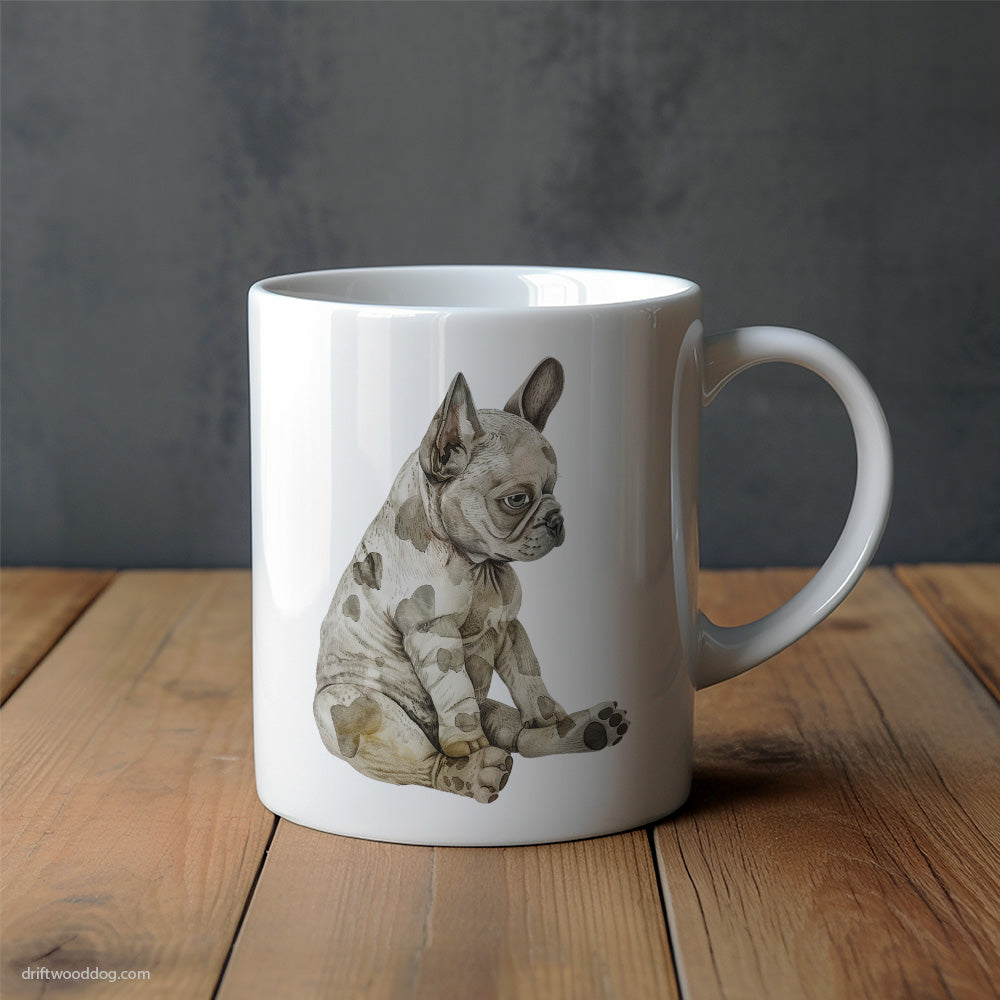 French Bulldog Deep in Thought Mug – Unique Dog Cups | Dog-Themed Mugs