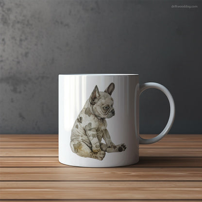 French Bulldog Deep in Thought Mug – Funny Dog Coffee Mugs | Quirky Canine Drinkware