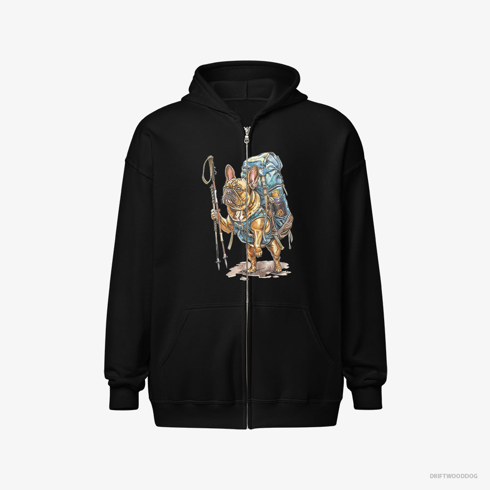 French Bulldog Backpacking Expedition Full-Zip Hoodie