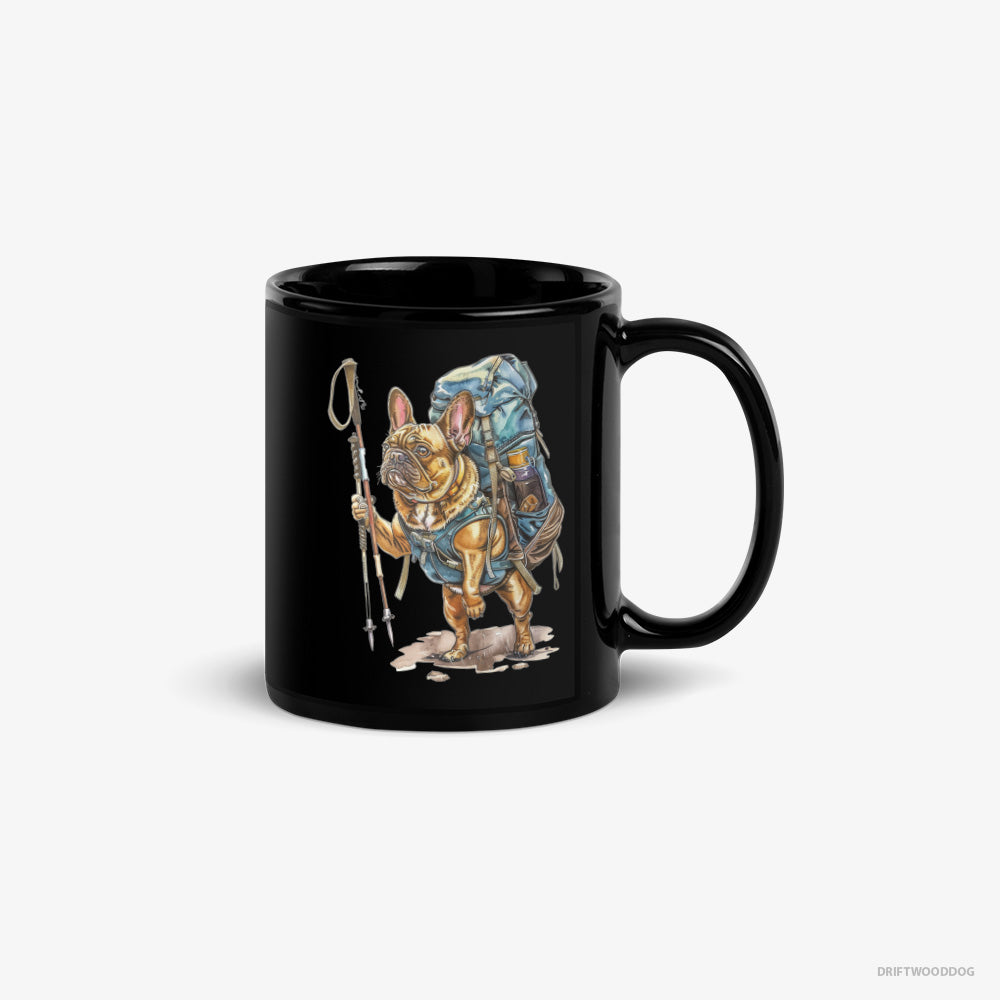 French Bulldog Backpacking Expedition – Mug Black – Classic