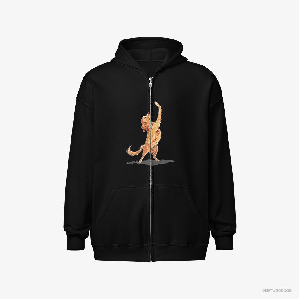 Golden Retriever Having Yoga Session Full-Zip Hoodie