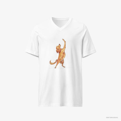 Golden Retriever Having Yoga Session White T-Shirt