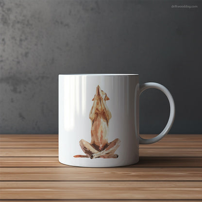 Meditative Labrador Retriever Doing Yoga Mug – Funny Dog Coffee Mugs | Quirky Canine Drinkware