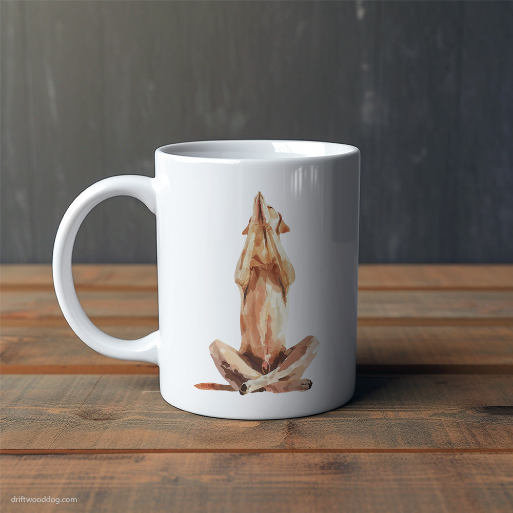 Meditative Labrador Retriever Doing Yoga Mug – Cute Dog-Themed Mugs | Perfect Gifts for Dog Lovers