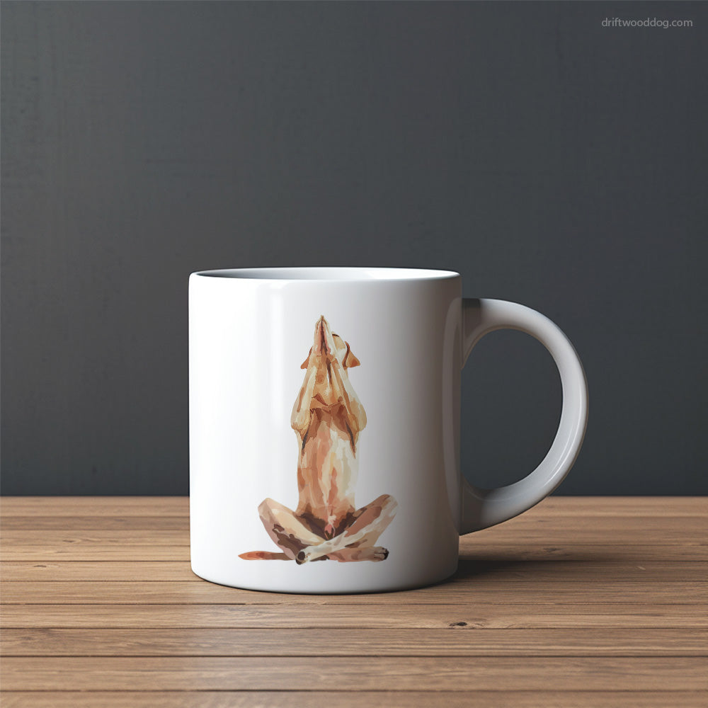 Meditative Labrador Retriever Doing Yoga Mug – Custom Dog Mugs | Personalized Pet Mugs