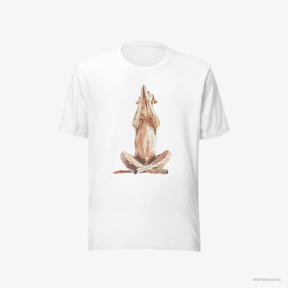 Labrador Retriever Doing Yoga White T-Shirt