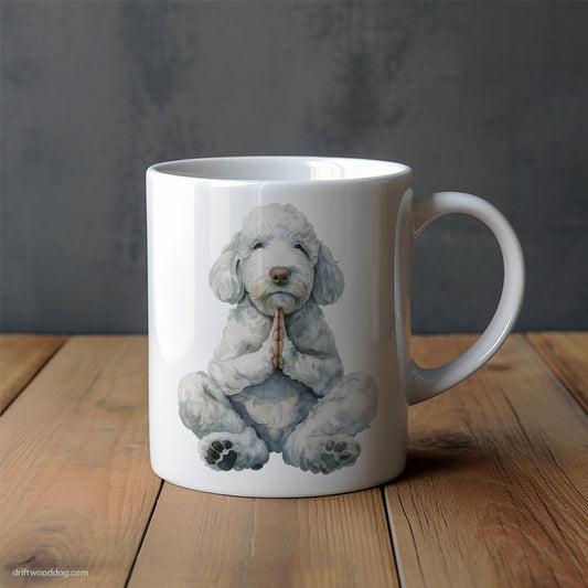 Poodle Having Yoga Session Mug – Unique Dog Cups | Dog-Themed Mugs