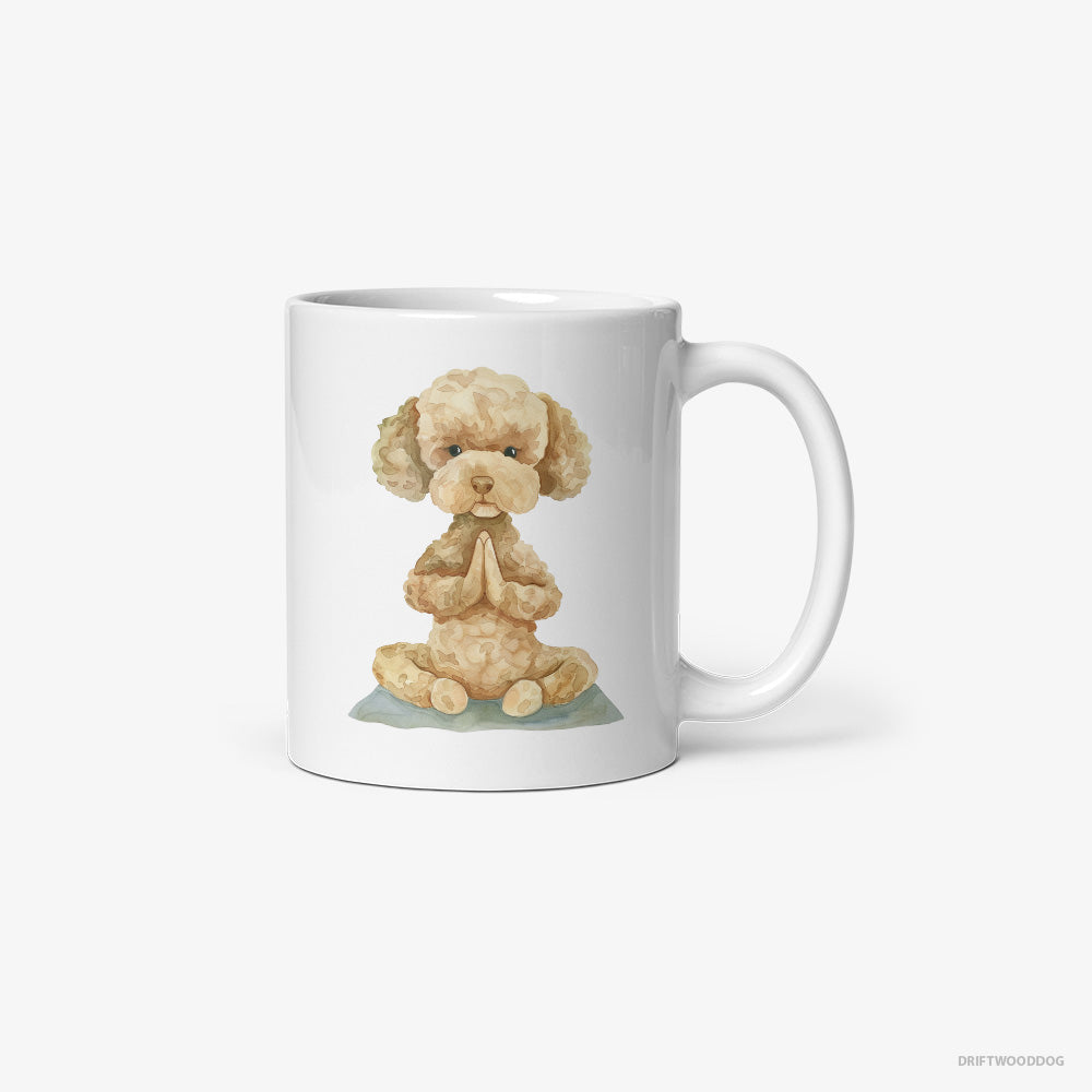 Poodle Doing Yoga Classic Mug