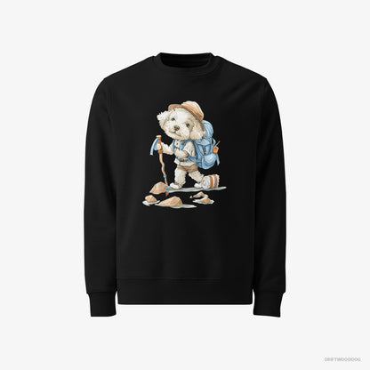 Poodle Backpacking Black Sweatshirt