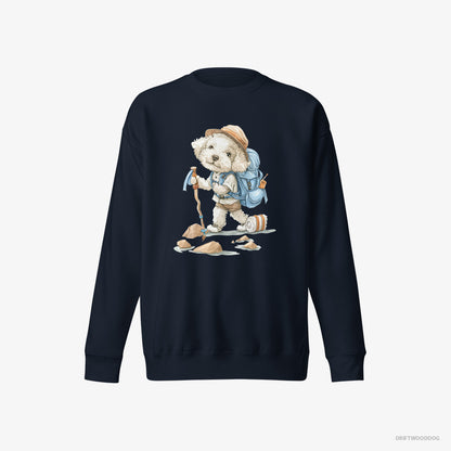 Poodle Backpacking Navy Sweatshirt