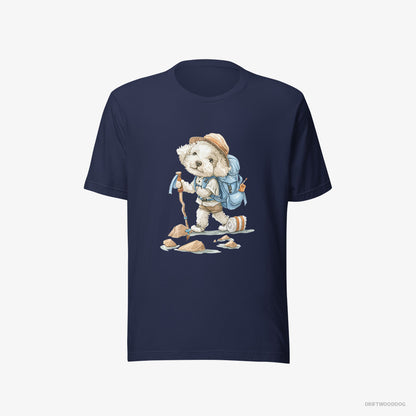 Poodle Backpacking Navy T-Shirt