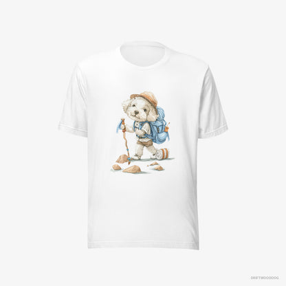 Poodle Backpacking White T-Shirt