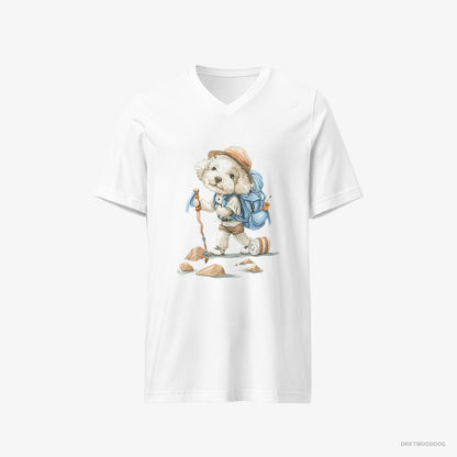 Poodle Backpacking White T-Shirt