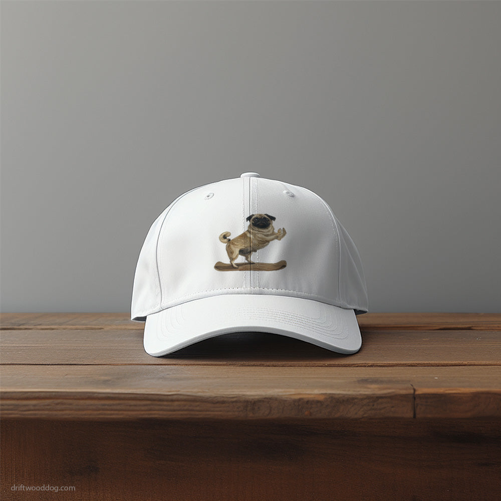 Pug Having Yoga Session Hat – Unique Dog-Themed Hats for Dog Lovers